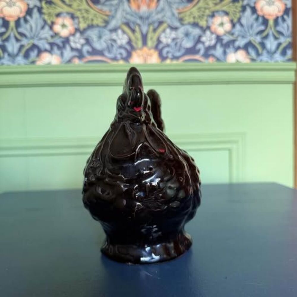 Vintage Ceramic Rooster Figurine Appetizer Toothpick Holder - Picture 2 of 6